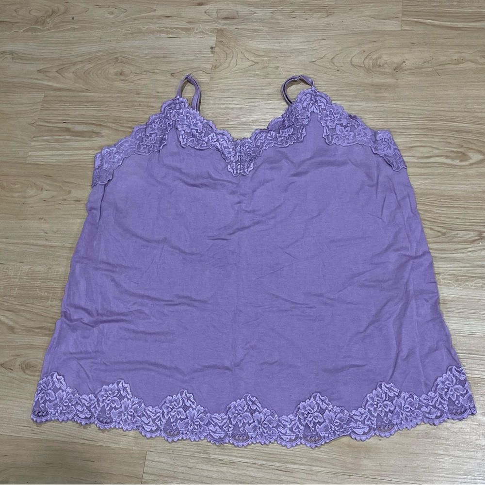 Lane Bryant Lavender Lace Camisole Size 22/24